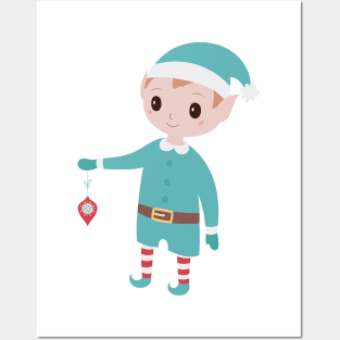 Christmas elf Posters and Art